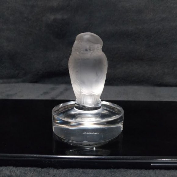 Vintage 1980s Lalique France Crystal Art Glass Hawk, Bird Of Prey Figurine - Picture 3 of 9